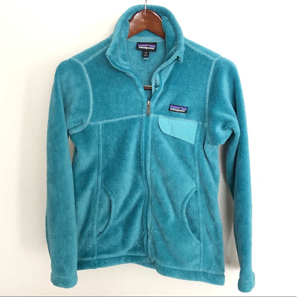 Patagonia XS Teal Re-Tool Full-Zip Fleece Jacket
